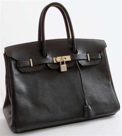 vintage hermes black leather tote